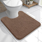 OLANLY Toilet Rugs U-Shaped 20x20, Extra Soft Absorbent Chenille Contour by OLANLY