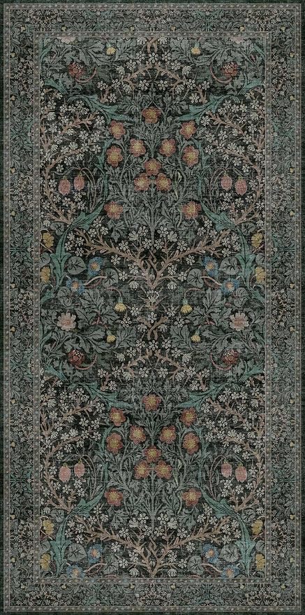Dark Green Washable 3x6 Runner Rug - Image 7