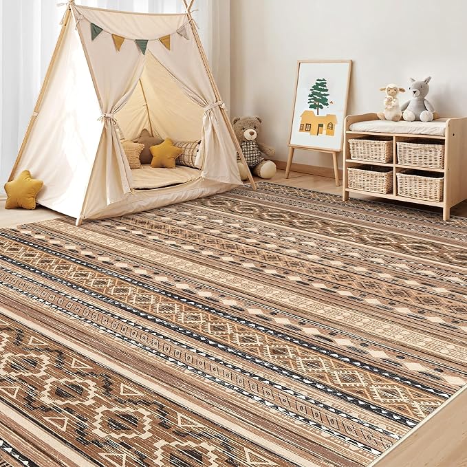 cotiled 7x9 Area Rugs Living Room Rug: Washable Boho Rugs - Image 7