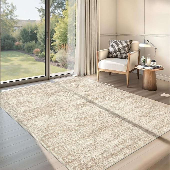 Area Rugs 4x6 for Living Room, Non-Slip Backing Small Kids Rugs for Bedroom by Restydon