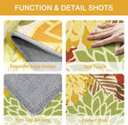Colorful 3x5 Washable Rug for Living Room Tropical Botanical Modern Floral - Image 4