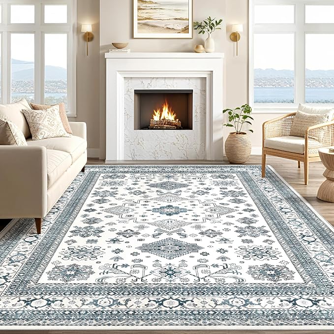 Vintage Living Room Area Rug 6x9 - Image 5