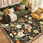 RELEANY Floral 8x10 Area Rugs Washable Print Boho Cute Carpet Non Slip Flower - Image 9