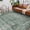 CHAMPLANT Washable Area Rug 10'x14' Boho Design Non-Shedding Easy Care Ideal by CHAMPLANT