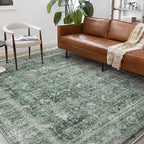 CHAMPLANT Washable Area Rug 10'x14' Boho Design Non-Shedding Easy Care Ideal by CHAMPLANT
