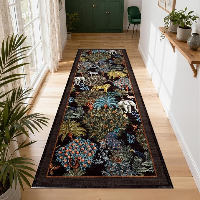 GarveeHome Jungle Rug 2.5x10 Kitchen Runner Rug Non Slip Washable Runners by GarveeHome