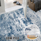 9x12 Area Rug Living Room Rug: Washable Modern Abstract Soft Thin Rug Indoor - Image 8