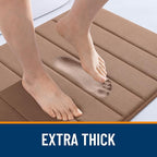 OLANLY Memory Foam Bath Mat 40x24, Super Soft Absorbent Bathroom Rugs, Quick Dry - Image 6