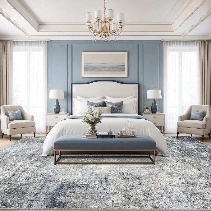 Large Area Rug Living Room 12x15 – Modern Neutral Abstract Washable Oversized - Image 3
