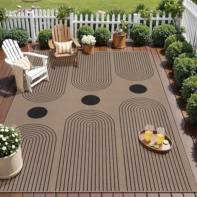 Tangsoo Modern Easy Jute Rug 5x7 Large Washable Area Rugs - Image 2