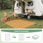 GENIMO Outdoor Rug for Patio Clearance, Lightweight Waterproof RV Camping Mat - Image 7