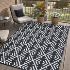 HUGEAR RV Outdoor Rug Waterproof Mat Outdoor Rugs 6'x9' by HUGEAR