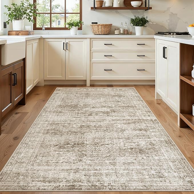 Soalmost 3x5 Rug, Small Area for Kitchen, Machine Washable Non-Slip Throw Rug - Image 2