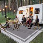 HappyTrends Outdoor Rug Reversible Portable Plastic Straw Camping Rugs - Image 6