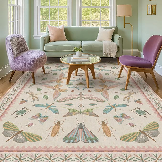 Hazo Haus Butterfly Area Rugs 5x7 - Image 9