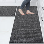 BEQHAUSE Kitchen Rugs and Mats 2PCS, Non-Slip Kitchen Mats by BEQHAUSE
