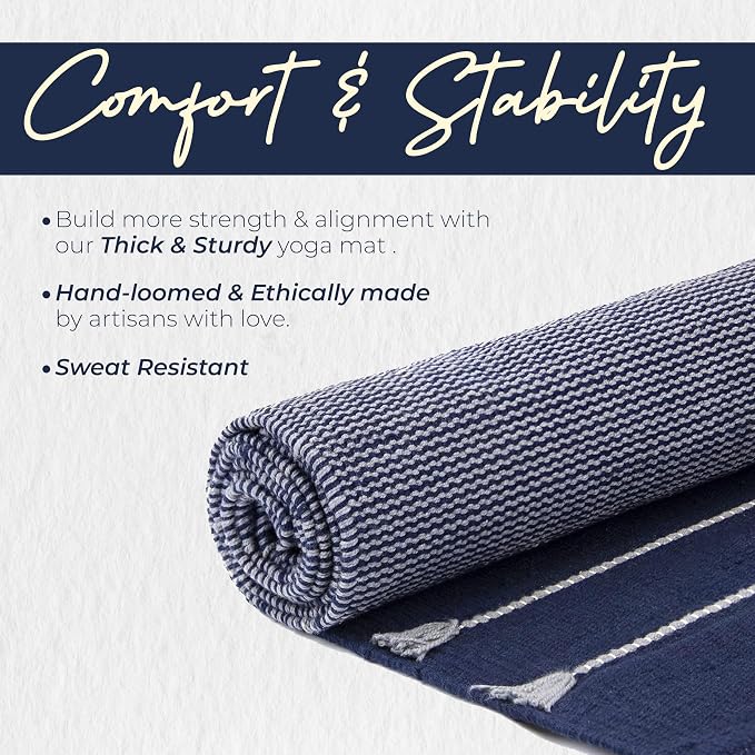 Y O Gayo Handmade Organic Yoga Mat made - Image 4