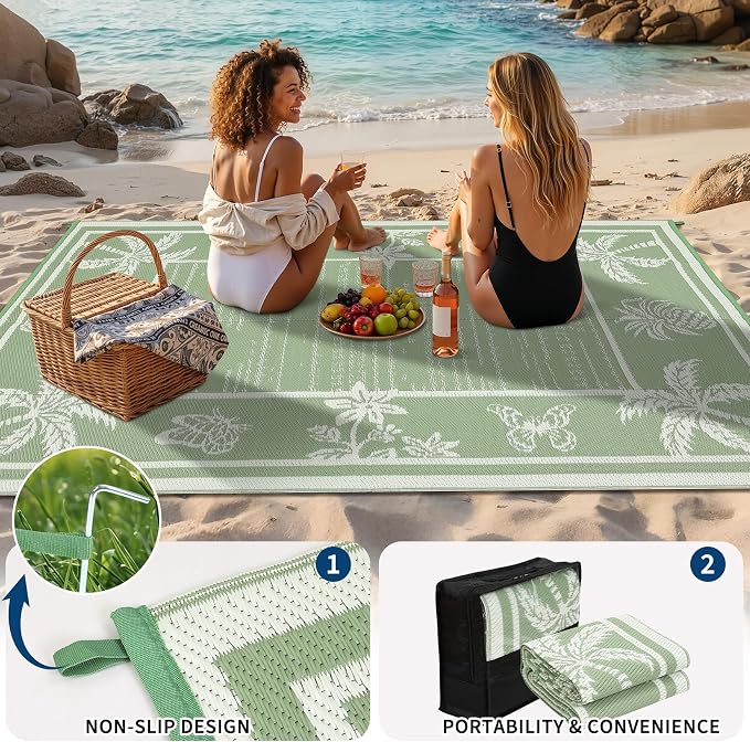 Garvee Outdoor Rug 9x12 Waterproof - Image 6