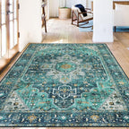 Moynesa Ultra-Thin Washable Vintage Area Rug - Image 8