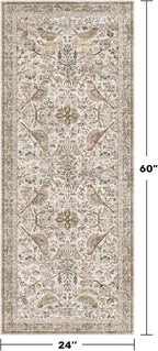 Hazo Haus Boho Moss 2x5 Laundry Room Rug - Image 2