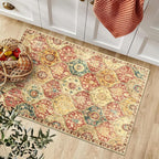Lahome Moroccan Trellis Washable Rug, 2x3 Bathroom Rugs - Image 4