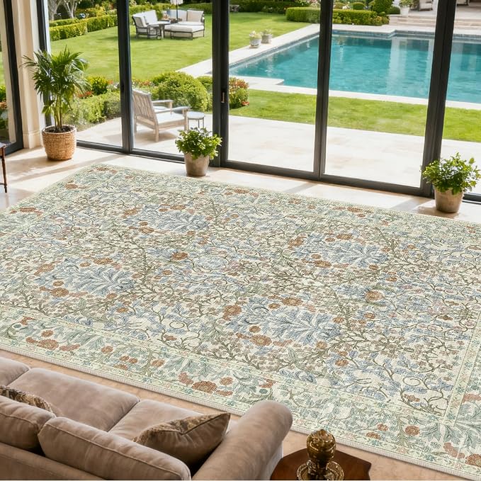 Extra Large 10x14 Area Rug for Living Room, Washable Rugs for Dining Room - Image 4