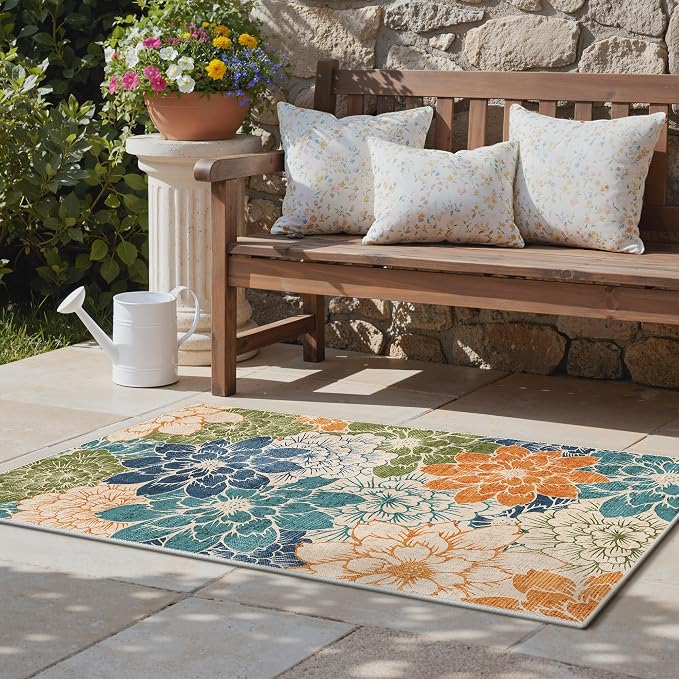 GENIMO Indoor Outdoor Area Rug for Entryway, Machine Washable, Waterproof - Image 7