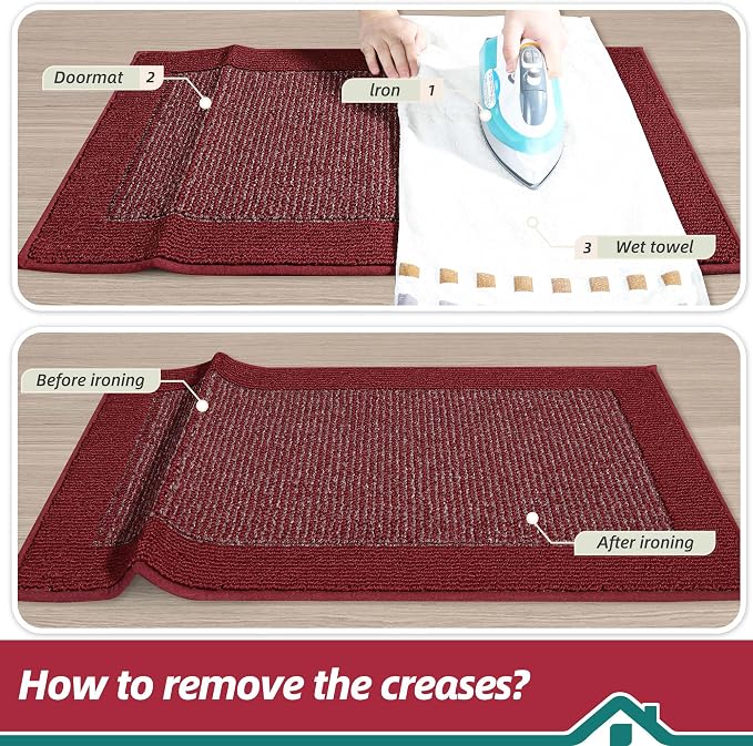 BEQHAUSE Indoor Door Mat 20" x 48", Dirt Trapper Door Mats Non-Slip Entryway - Image 9