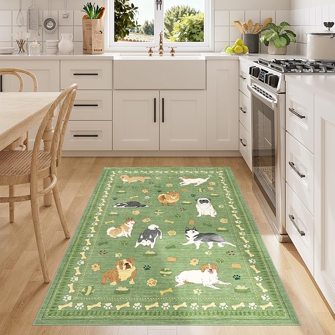 DUKINO 3x5 Area Rug, Lightweight Washable Entryway Rug - Image 3