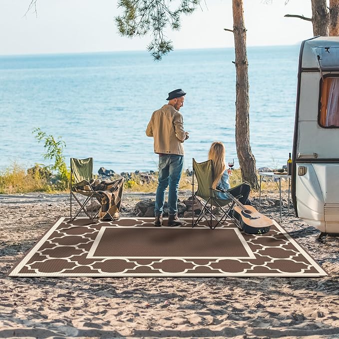 GENIMO 5' x 8' Outdoor Rug Waterproof - Image 3