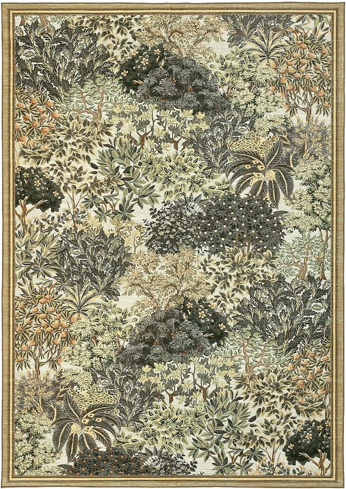 GarveeHome Forest Rugs 5x7, Botanical Low Pile Non Slip Stain Resistance - Image 4