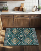 BESTSWEETIE Area Rug 2x3 Rug Machine Washable Non-Slip Low Pile Print Pattern - Image 2