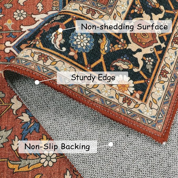 Moynesa Ultra-Thin Washable Runner Rug - Image 2