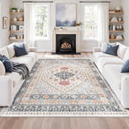zesthome 5x8 Area Rugs for Living Room, Non-Slip Backing Washable Rugs - Image 4