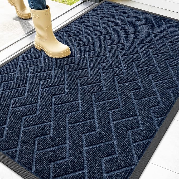 OLANLY Front Door Mat Indoor Outdoor Entrance, Waterproof All-Season, by OLANLY