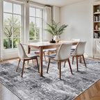 8x10 Area Rugs, Abstract Modern Ultra Soft Washable Rug, Non Slip Carpet - Image 4