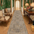 Brown Washable 3x16 Extra Long Runner Rug by HazoHaus