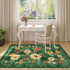 DUKINO 3x5 Area Rug, Floral Rugs - Image 3