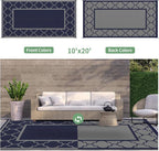 GENIMO 10 'x20 ' Outdoor Rug for Patio Clearance, Waterproof Indoor Outdoor - Image 5