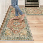 GENIMO Kitchen Rugs Non Slip Washable, Cushioned Standing Mat, Kitchen Runner by GENIMO