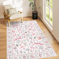 DUKINO 4x6 Rug, Washable Animal Area Rug by DUKINO