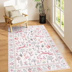 DUKINO 3x5 Rug, Washable Animal Area Rug by DUKINO