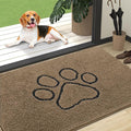 OLANLY Dog Door Mat for Muddy Paws 47x32, Paw Print Design, Absorbs Moisture by OLANLY
