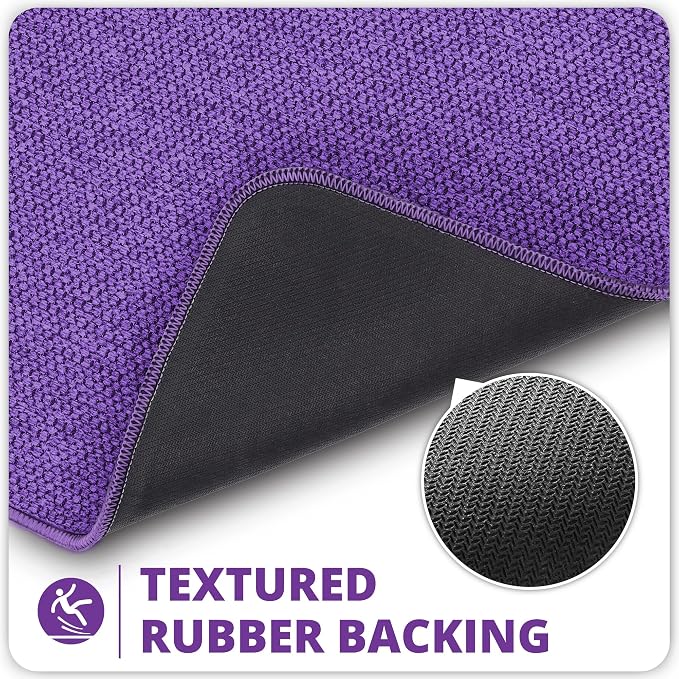 Bosap Bath Mat, Ultra Thin Bathroom Runner Rugs, Large Bath Mats - Image 4