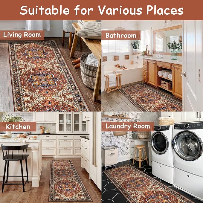 Moynesa Ultra-Thin Washable Runner Rug - Image 6