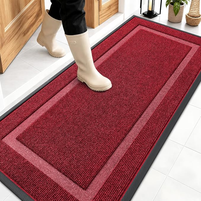 OLANLY Front Door Mat Indoor Outdoor Entrance, Waterproof All-Season, by OLANLY