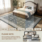 Ashen Washable 10x14 Area Rugs for Living Room, Dining Room Rugs for Under Table - Image 3