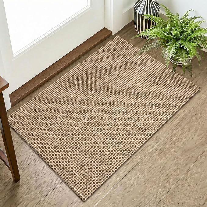 KOZYFLY Indoor Door Mat 2x3 ft Small Area Rugs Washable Front Door Mat Non Slip by KOZYFLY