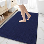 OLANLY Large Bathroom Rugs 59x35, Soft Absorbent Chenille Bath Rugs, Rubber by OLANLY