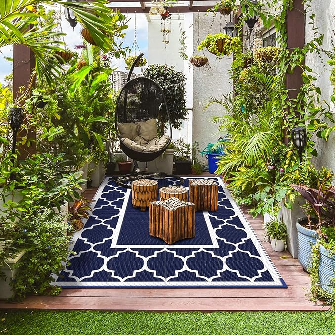 GENIMO 5' x 8' Outdoor Rug Waterproof - Image 5